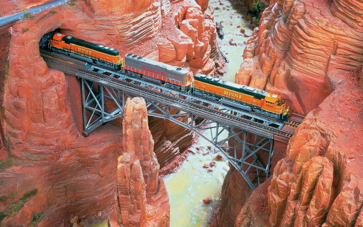 Amerika Bruecke Fluss