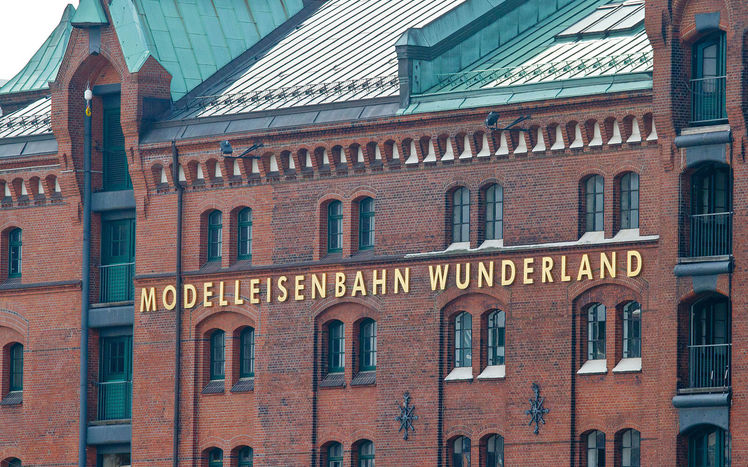 Anlage Aussenansicht Fassade Modell Eisenbahn