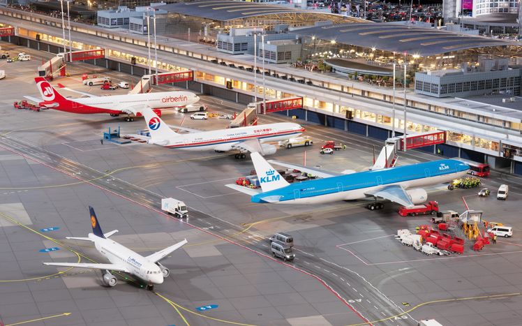 Flughafen Terminals Tag