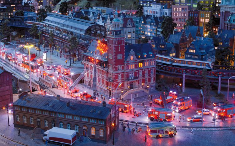 Hamburg Brand Roedingsmarkt Nacht