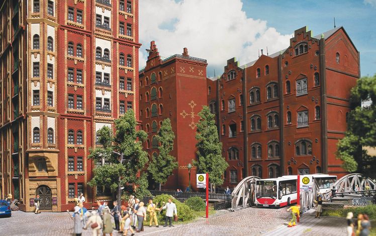 Hamburg Speicherstadt Bushaltestelle