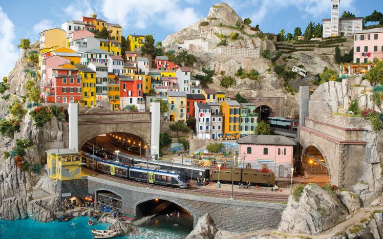 Italien Riomaggiore Haeuser