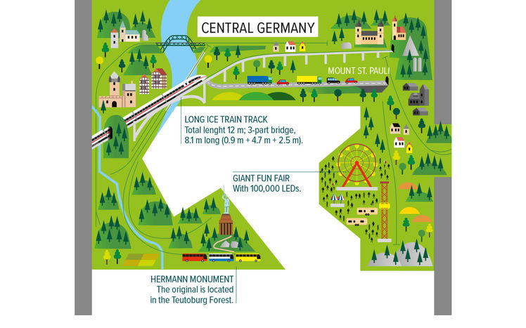 Lageplan Mitteldeutschland Beschriftung Engl