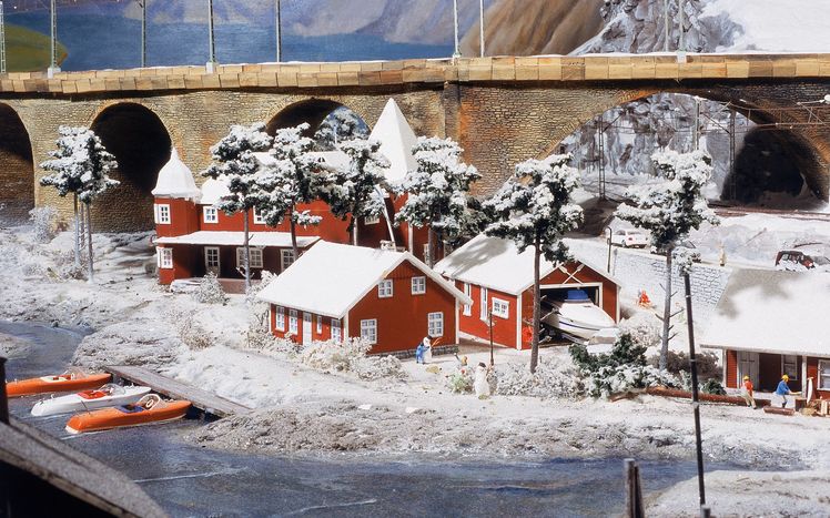 Skandinavien Rote Haeuser