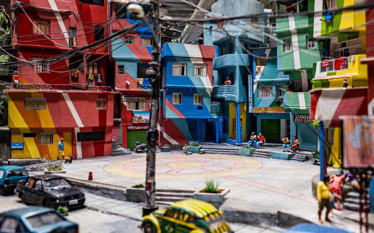 Suedamerika rio favelas bunt