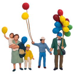 Preiser Gruppe Luftballons Party Feier