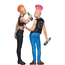 Preiser Punks Frau Mann Trinken